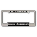 Raised Letter License Plate Frame (Chrome Silver)